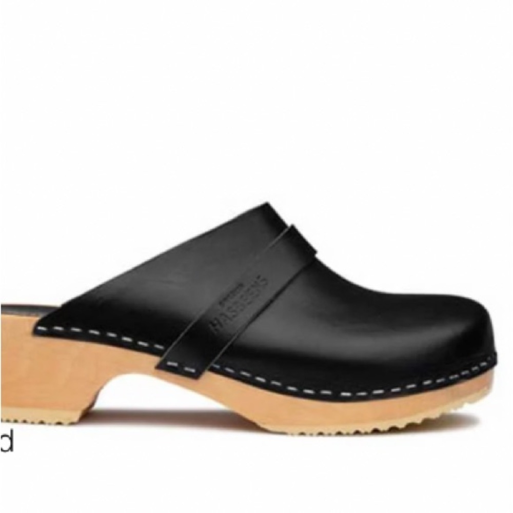 Swedish Hasbeens Husband NWT Black Classic Clog SJP’s Favorite🌈 - Picture 3 of 17